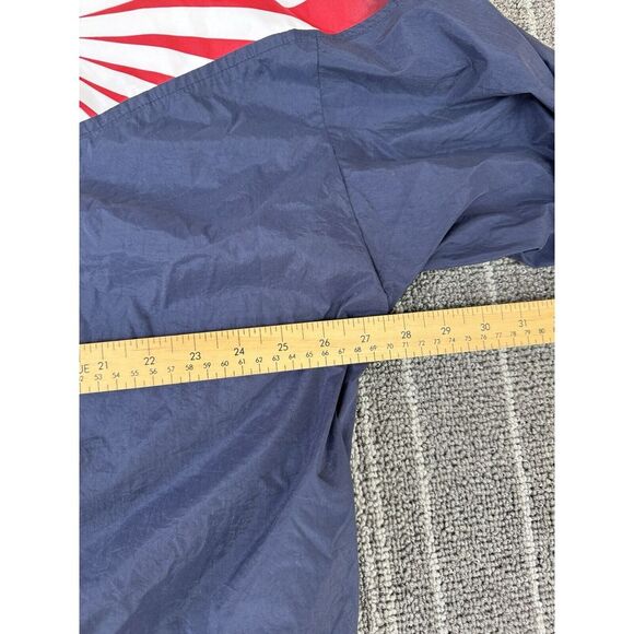 Reebok Jacket Mens XL Blue Track Jacket Vintage Rising Sun Windbreaker Full ZiP - Picture 6 of 12